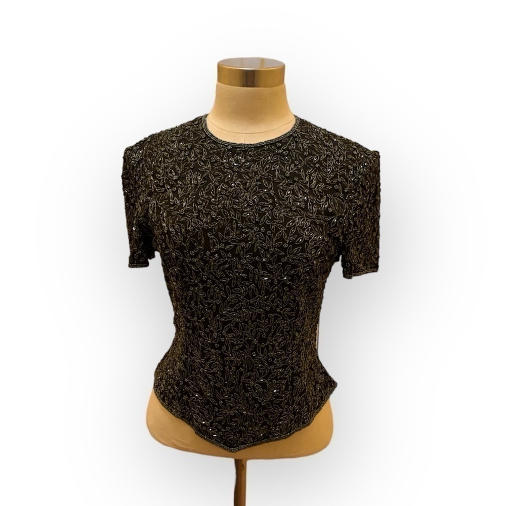 Vintage Papell Boutique Evening beaded top - Picture 1 of 5